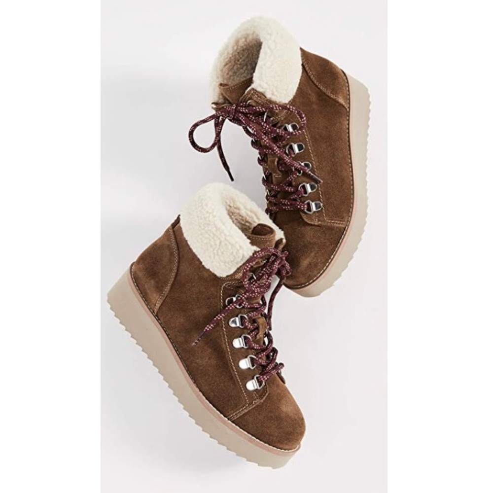 Sam‎ Edelman Franc Faux Shearling Trim Hiking Boot